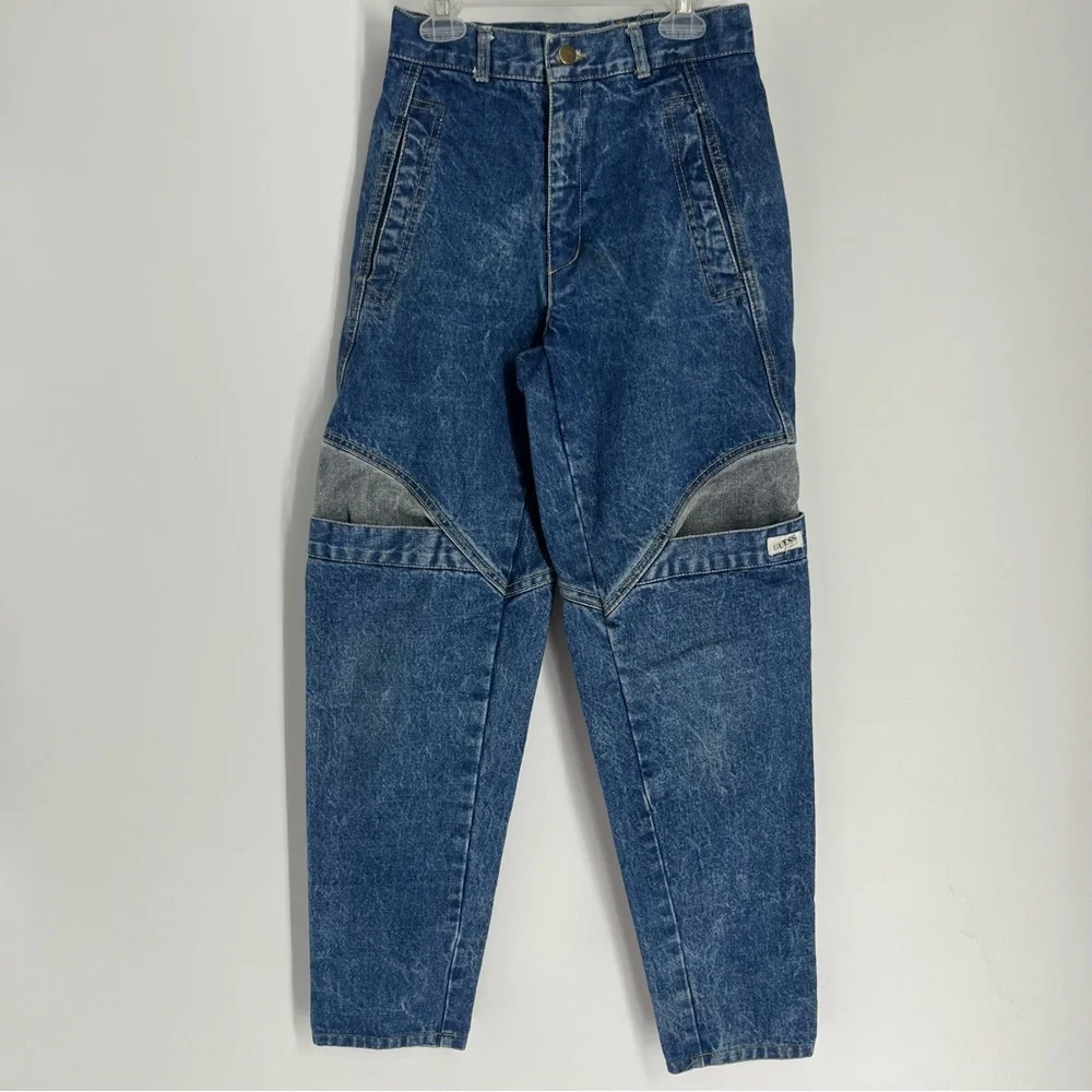 Vintage 80s Guess by Marciano Women’s Size 27 Blue Denim Jeans EUC - Picture 1 of 9